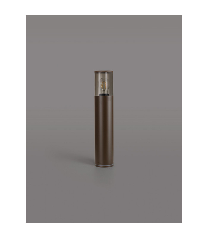 Kirkwood 45cm Post Lamp 1 x E27 IP54 Matt Brown/Smoked -3