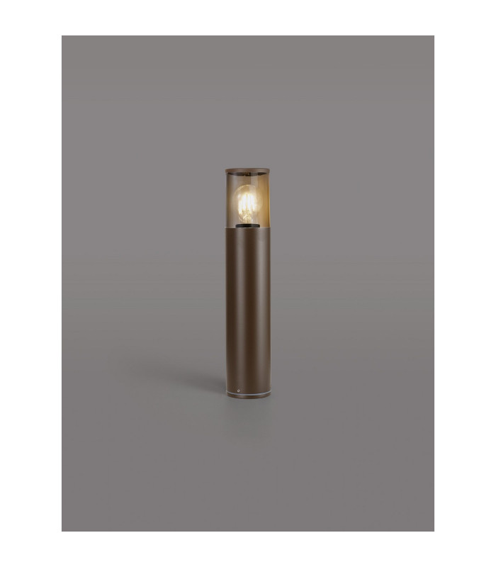 Kirkwood 45cm Post Lamp 1 x E27 IP54 Matt Brown/Smoked -7