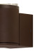 Kirkwood Wall Lamp 1 x E27 IP54 Matt Brown/Crackled Clear -7