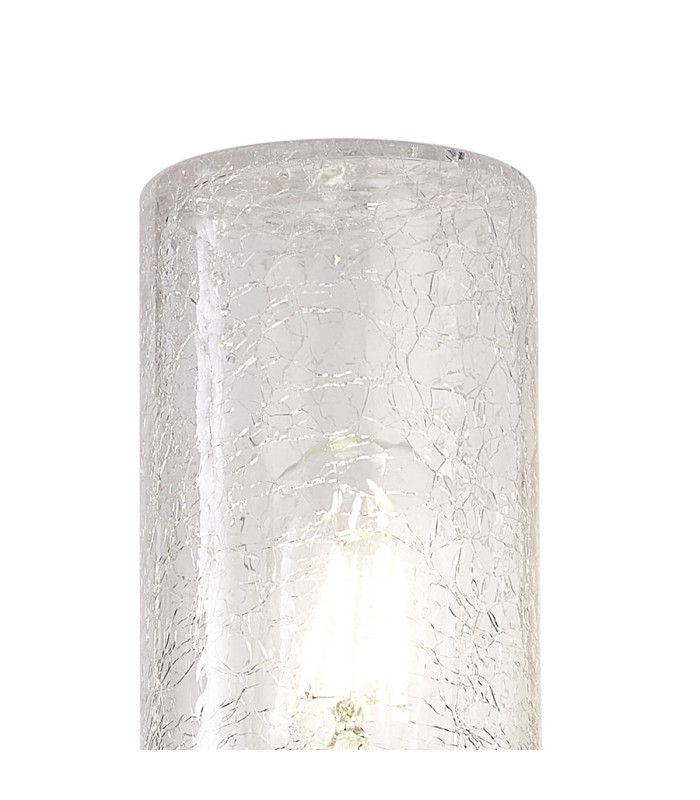 Kirkwood Wall Lamp 2 x E27 IP54 Anthracite/Crackled Clear -6