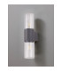 Kirkwood Wall Lamp 2 x E27 IP54 Anthracite/Crackled Clear -8