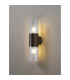 Kirkwood Wall Lamp 2 x E27 IP54 Matt Brown/Crackled Clear -3