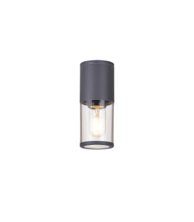 Kirkwood 9cm 22cm Ceiling/Post Lamp 1 x E27 IP54 Anthracite/Clear -1