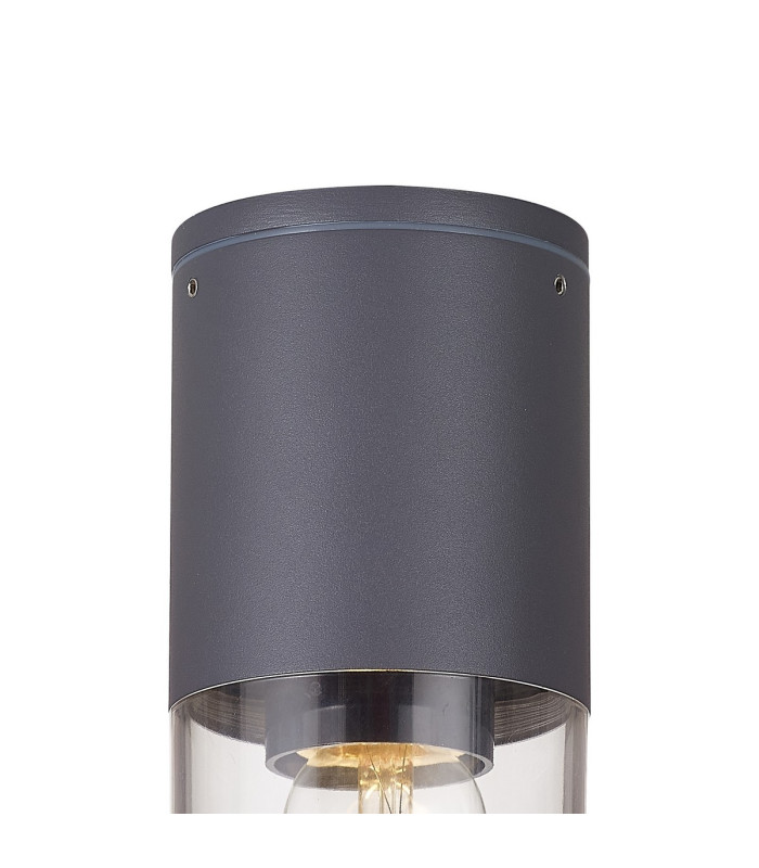 Kirkwood 9cm 22cm Ceiling/Post Lamp 1 x E27 IP54 Anthracite/Clear -5