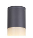 Kirkwood 9cm 22cm Ceiling/Post Lamp 1 x E27 IP54 Anthracite/Opal -5