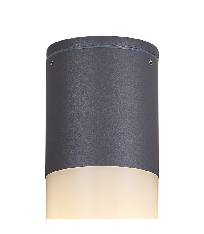 Kirkwood 9cm 22cm Ceiling/Post Lamp 1 x E27 IP54 Anthracite/Opal -5