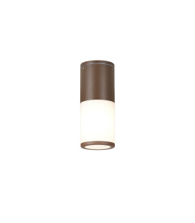 Kirkwood 9cm 22cm Ceiling/Post Lamp 1 x E27 IP54 Matt Brown/Opal -1