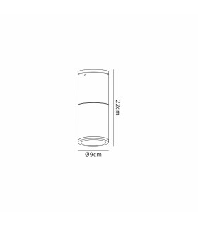 Kirkwood 9cm 22cm Ceiling/Post Lamp 1 x E27 IP54 Matt Brown/Opal -2