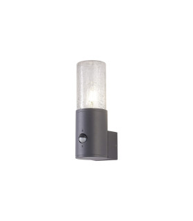 Kirkwood Wall Lamp PIR Sensor 1 x E27 IP54 Anthracite/Crackled Clear -1