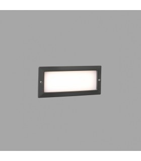 Outdoor LED Recessed Wall Light Wall Light Dark Grey 5W 3000K IP54 - 1
