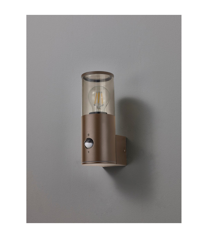 Kirkwood Wall Lamp PIR Sensor 1 x E27 IP54 Matt Brown/Smoked -5
