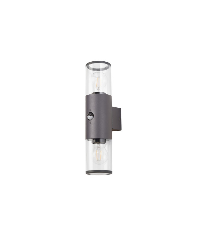 Kirkwood Wall Lamp PIR Sensor 2 x E27 IP54 Anthracite/Clear -4