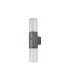Kirkwood Wall Lamp PIR Sensor 2 x E27 IP54 Anthracite/Crackled Clear -4