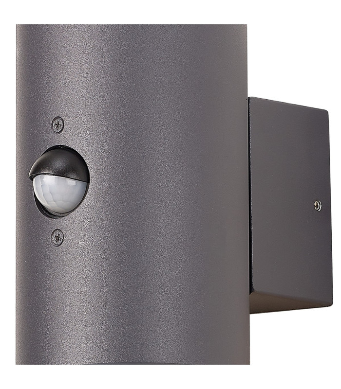Kirkwood Wall Lamp PIR Sensor 2 x E27 IP54 Anthracite/Crackled Clear -5