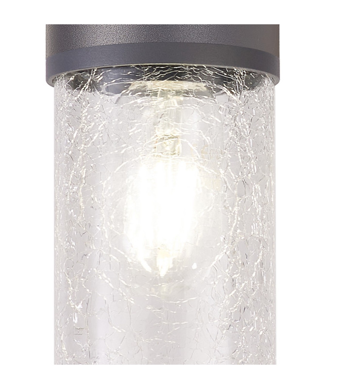 Kirkwood Wall Lamp PIR Sensor 2 x E27 IP54 Anthracite/Crackled Clear -6