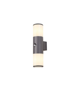 Kirkwood Wall Lamp PIR Sensor 2 x E27 IP54 Anthracite/Opal -1