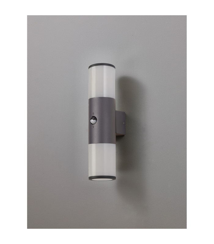 Kirkwood Wall Lamp PIR Sensor 2 x E27 IP54 Anthracite/Opal -5