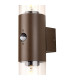 Kirkwood Wall Lamp PIR Sensor 2 x E27 IP54 Matt Brown/Clear -5