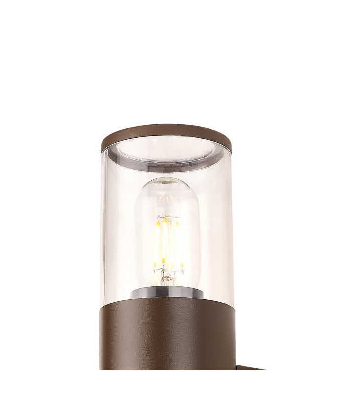 Kirkwood Wall Lamp PIR Sensor 2 x E27 IP54 Matt Brown/Clear -6
