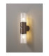 Kirkwood Wall Lamp PIR Sensor 2 x E27 IP54 Matt Brown/Crackled Clear -3