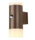 Kirkwood Wall Lamp PIR Sensor 2 x E27 IP54 Matt Brown/Opal -5