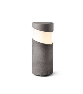 Outdoor Bollard Pedestal Light Concrete 1x E27 IP65 - 1