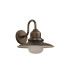 Easton Wall Lamp 1 x E27 IP44 Black/Brushed Gold/Opal -4