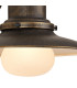 Easton Wall Lamp 1 x E27 IP44 Black/Brushed Gold/Opal -6