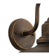 Easton Wall Lamp 1 x E27 IP44 Black/Brushed Gold/Opal -7