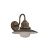 Easton Wall Lamp 1 x E27 IP44 Black/Brushed Gold/Opal -9