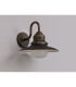 Easton Wall Lamp 1 x E27 IP44 Black/Brushed Gold/Opal -10