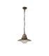 Easton 32cm Pendant 1 x E27 IP44 Black/Brushed Gold/Opal -7