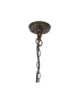 Easton 32cm Pendant 1 x E27 IP44 Black/Brushed Gold/Opal -8