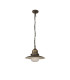 Easton 32cm Pendant 1 x E27 IP44 Black/Brushed Gold/Opal -11