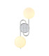 Milford Wall/Flush Light 2 Light G9 IP44 Polished Chrome/Opal Glass-1