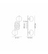 Milford Wall/Flush Light 2 Light G9 IP44 Polished Chrome/Opal Glass-2