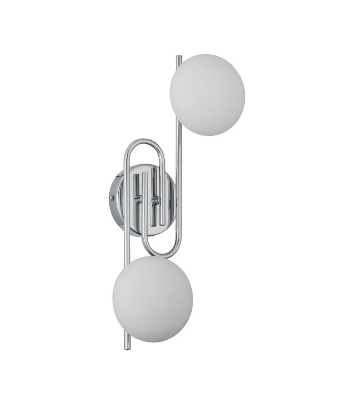 Milford Wall/Flush Light 2 Light G9 IP44 Polished Chrome/Opal Glass-9