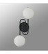 Milford Wall/Flush Light 2 Light G9 IP44 Satin Black/Opal Glass-10
