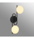 Milford Wall/Flush Light 2 Light G9 IP44 Satin Black/Opal Glass-11