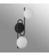 Milford Wall/Flush Light 2 Light G9 IP44 Satin Black/Opal Glass-12