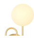 Milford Wall/Flush Light 2 Light G9 IP44 Satin Brass/Opal Glass-7