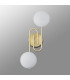 Milford Wall/Flush Light 2 Light G9 IP44 Satin Brass/Opal Glass-10