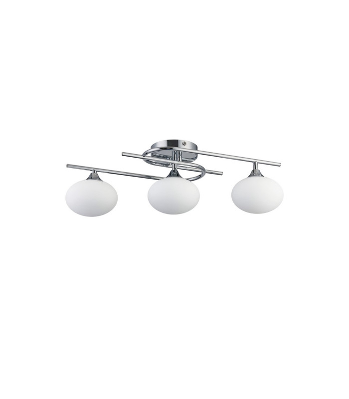 Milford Flush Ceiling 3 Light G9 IP44 Polished Chrome/Opal Glass-4