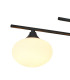 Milford Flush Ceiling 3 Light G9 IP44 Satin Black/Opal Glass-6