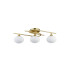 Milford Flush Ceiling 3 Light G9 IP44 Satin Brass/Opal Glass-4