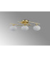 Milford Flush Ceiling 3 Light G9 IP44 Satin Brass/Opal Glass-7