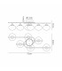 Milford Flush Ceiling 6 Light G9 IP44 Satin Brass/Opal Glass-2