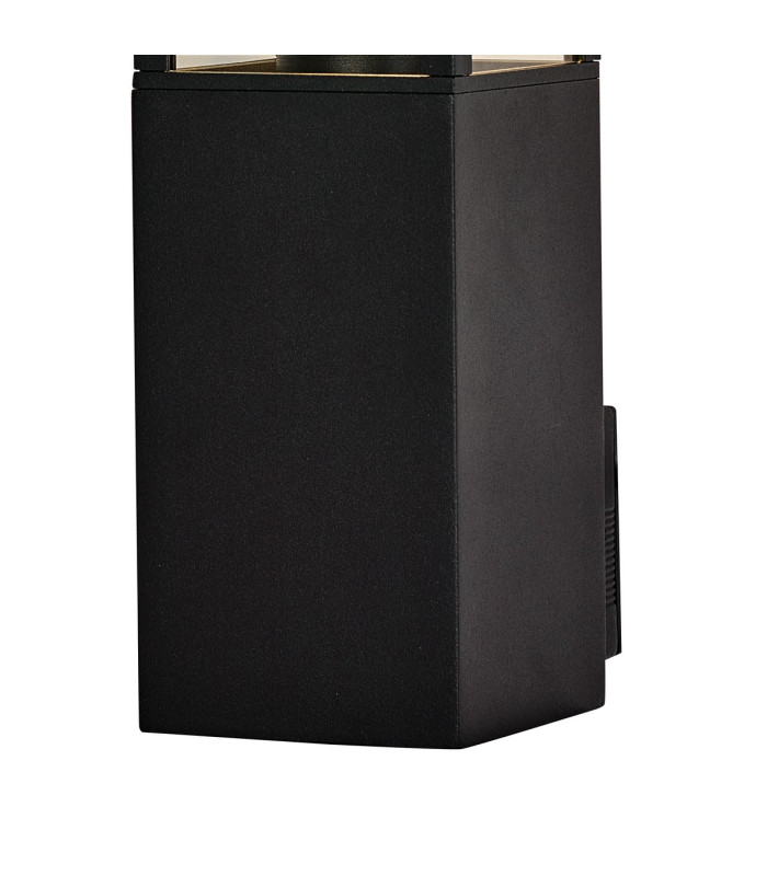 Winfield Flush Upward Wall Lamp 1 x E27 IP54 Graphite Black -7