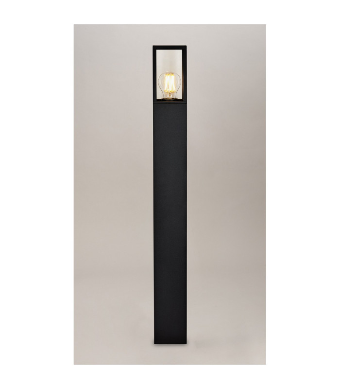 Winfield 80cm Bollard 1 x E27 IP65 Graphite Black -11