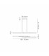Madison Extendable Linear Pendant  24W LED 4000K 1200lm Sand White/Aluminium -2